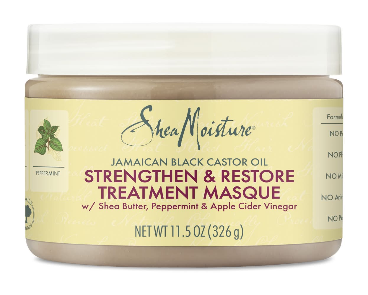 SheaMoisture Jamaican Black Oil Strengthen Grow and Restore Masque, Castor (12 oz)