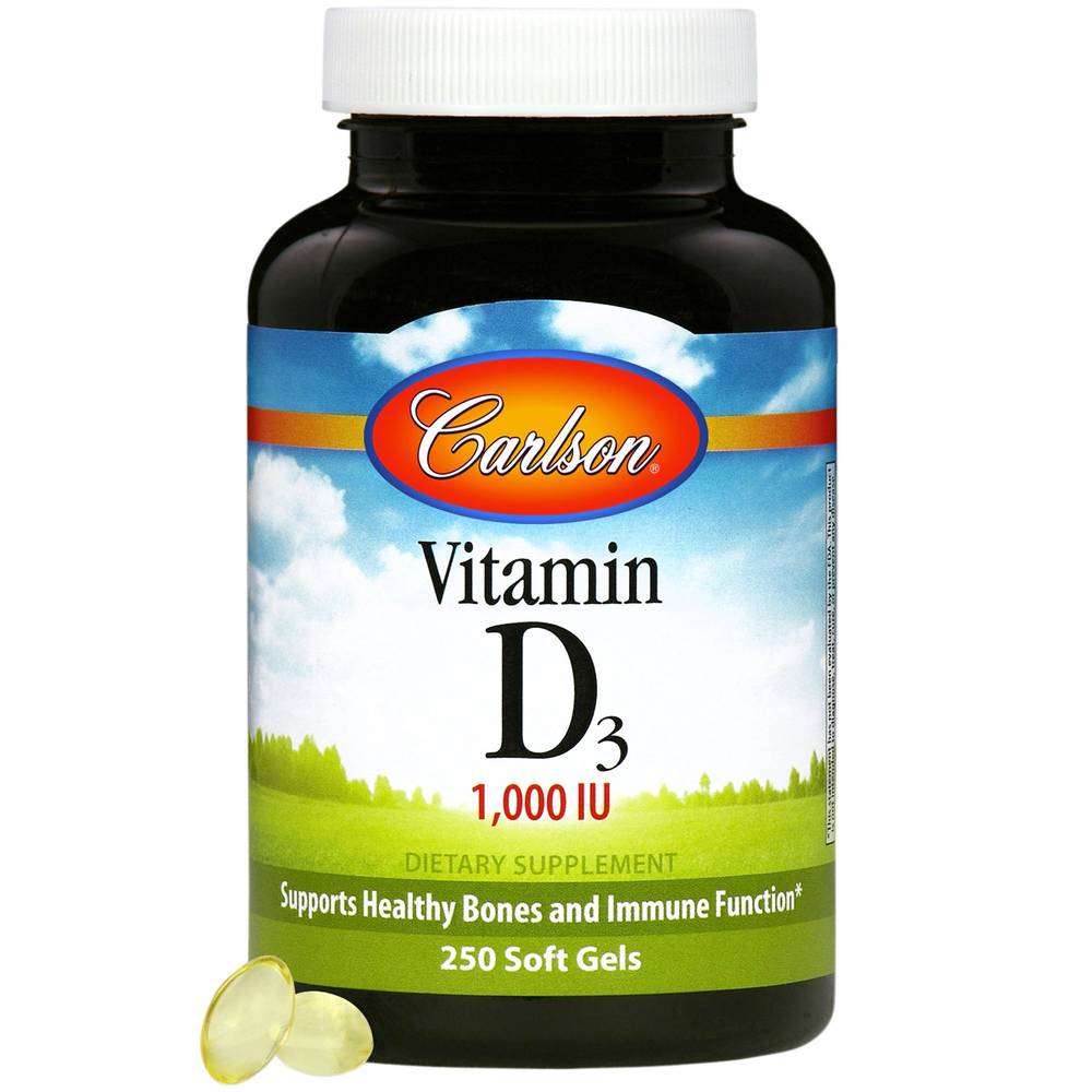 Vitamin D - 1,000 Iu (250 Softgels)