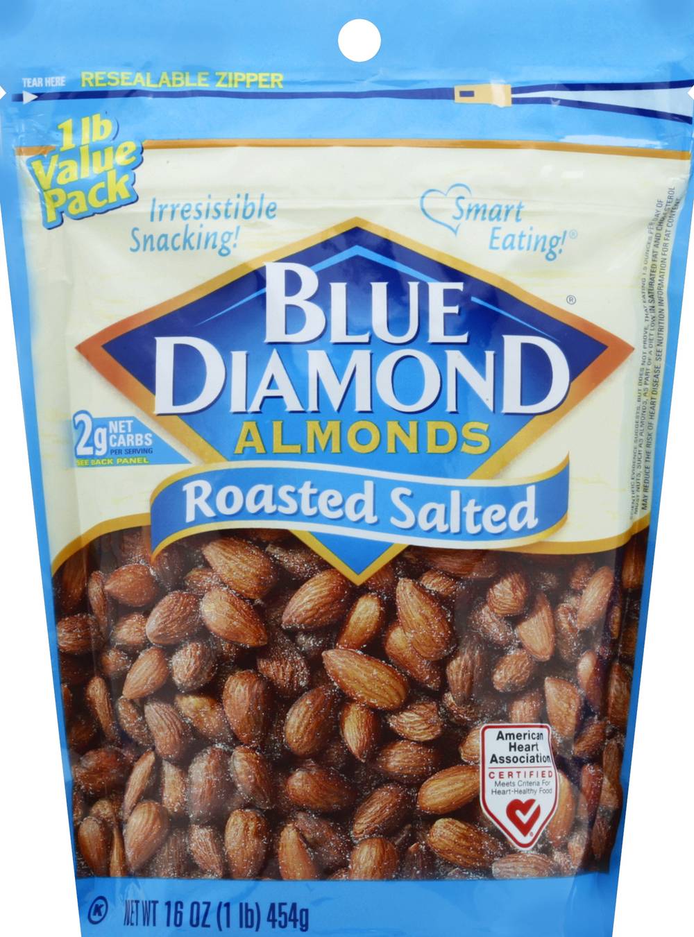 Blue Diamond Roasted Salted Almonds Value pack (1 lbs)