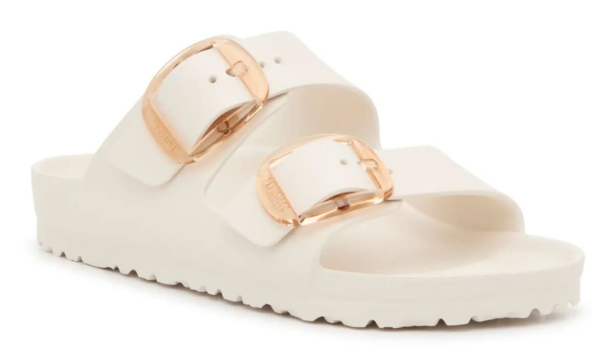 Birkenstock Arizona Big Buckle Slide Sandal - Women's (Off White Medium - EU 39 / US Women's 8-8.5 / Men's 6-6.5)