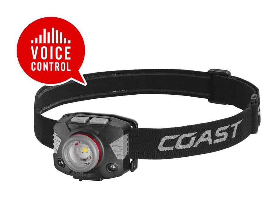 Coast Flx65R 700 Lumen Bilingual Voice Control Rechargeable Led Headlamp