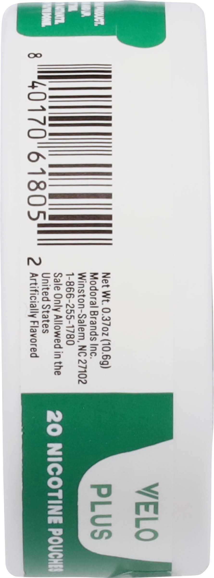 Velo Plus 9 mg Wintergreen Nicotine Pouches Delivery Near Me