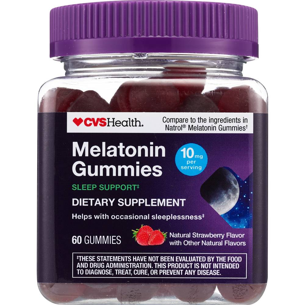 Cvs Health Melatonin Gummies (natural strawberry)