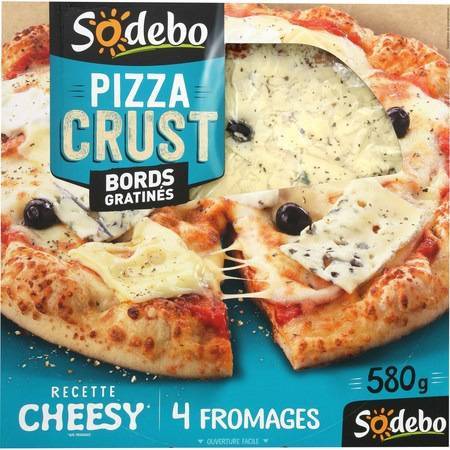 Sodebo - Pizza crust cheesy 4 fromages