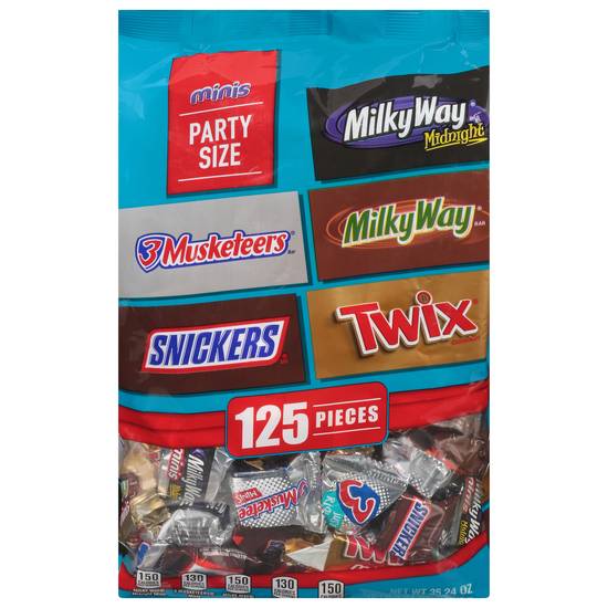 Mars Wrigley Minis Party Size Chocolates Variety pack (125 ct)