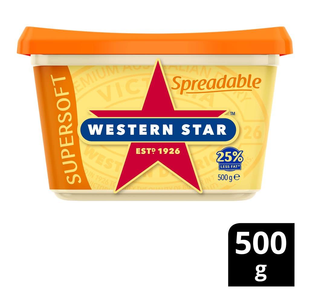 Western Star Spreadable Supersoft Butter (500g)