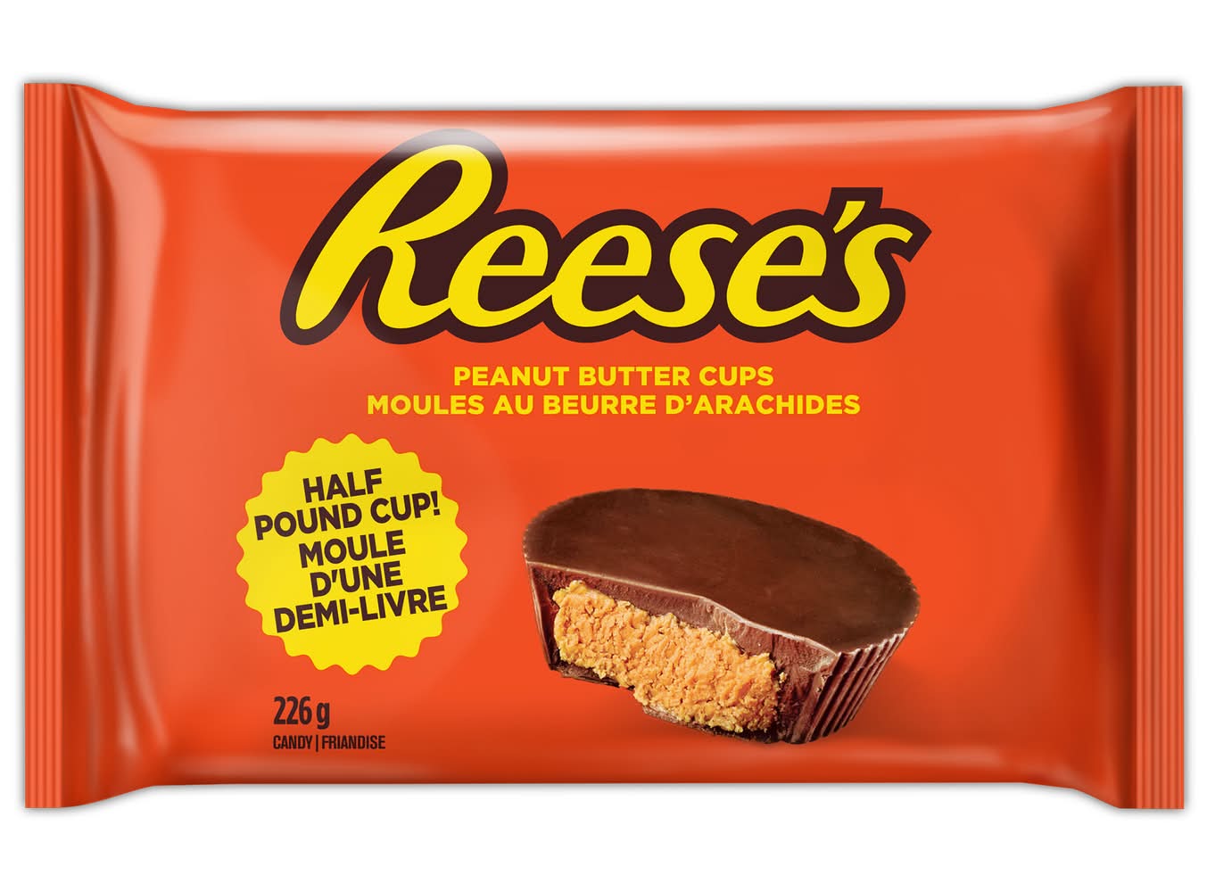 Reese's Peanut Butter Cup Candy- Half Pound Cup (7.97 oz)