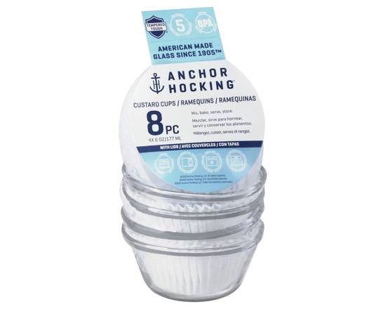 Anchor · 6 oz Glass Custard Cups (8 cups)
