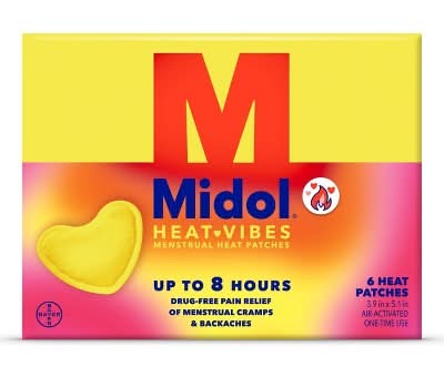 Midol Heat Vibes Menstrual Pain Relief Heat Patches (6 ct)