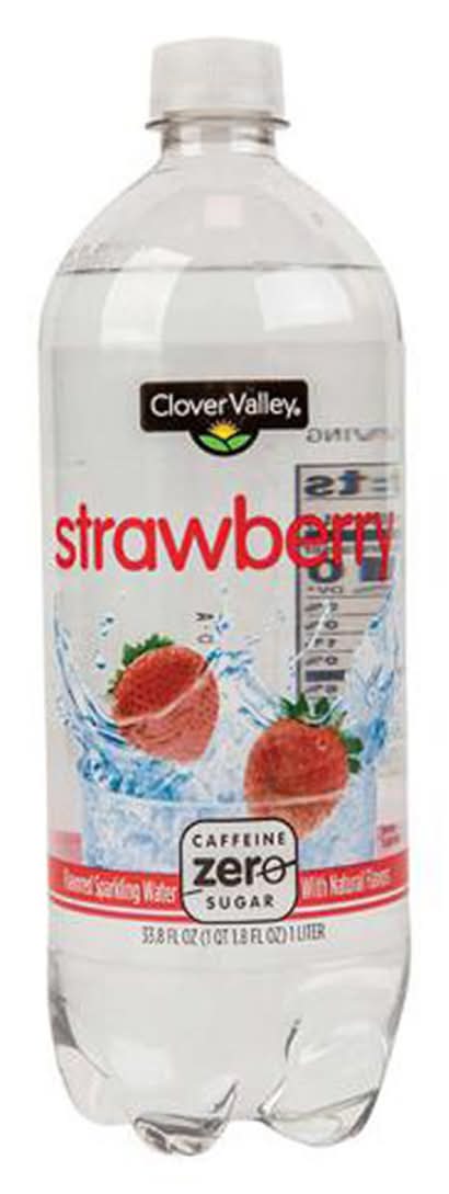 Clover Valley Strawberry Sparkling Water 1 Liter