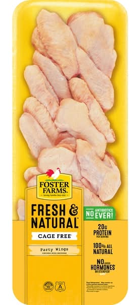 Foster Farms, Fresh And Natural Chicken Party Wings Value Pack