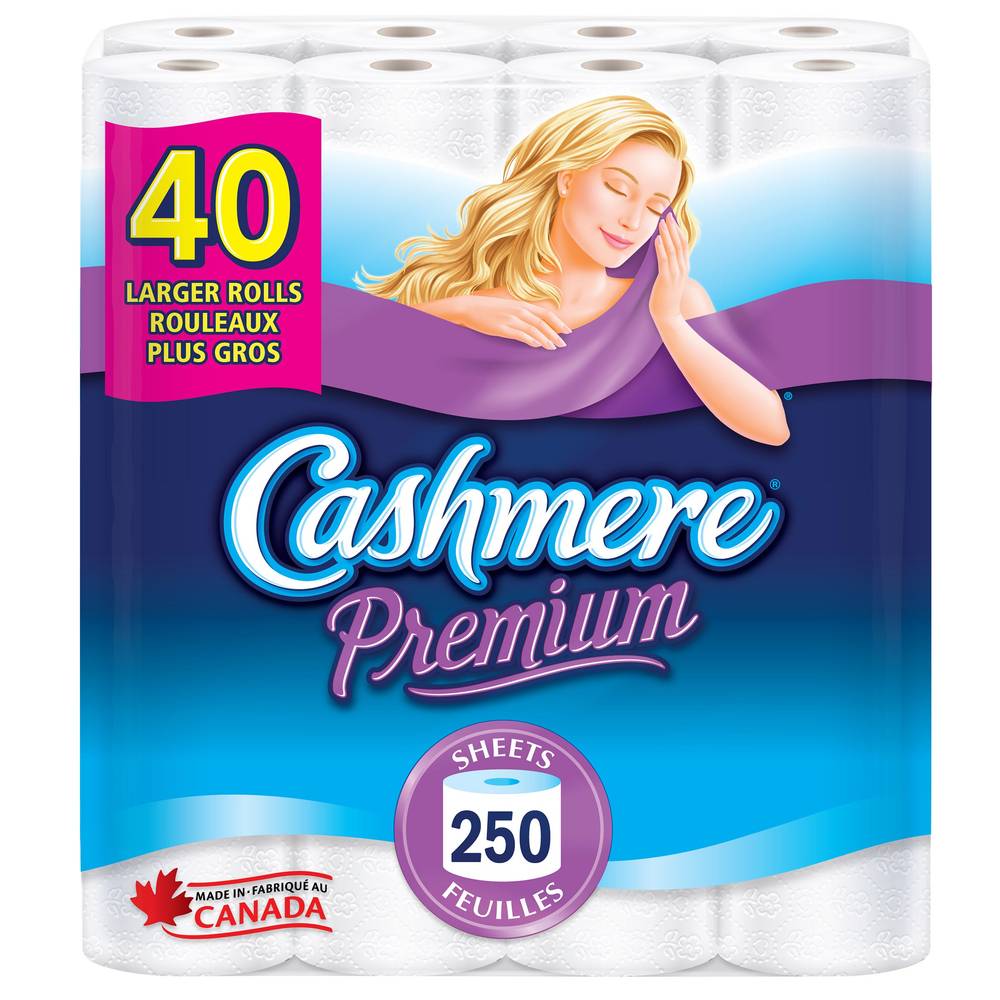Cashmere Premium - Papier Hygiénique 2 Épaisseurs, Paquet De 40 / Cashmere Premium Bathroom Tissue (40 packs)