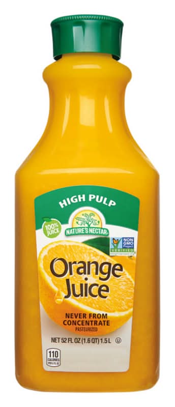 Nature's Nectar 100% Pure Squeezed High Pulp Juice, Orange (52 fl oz)