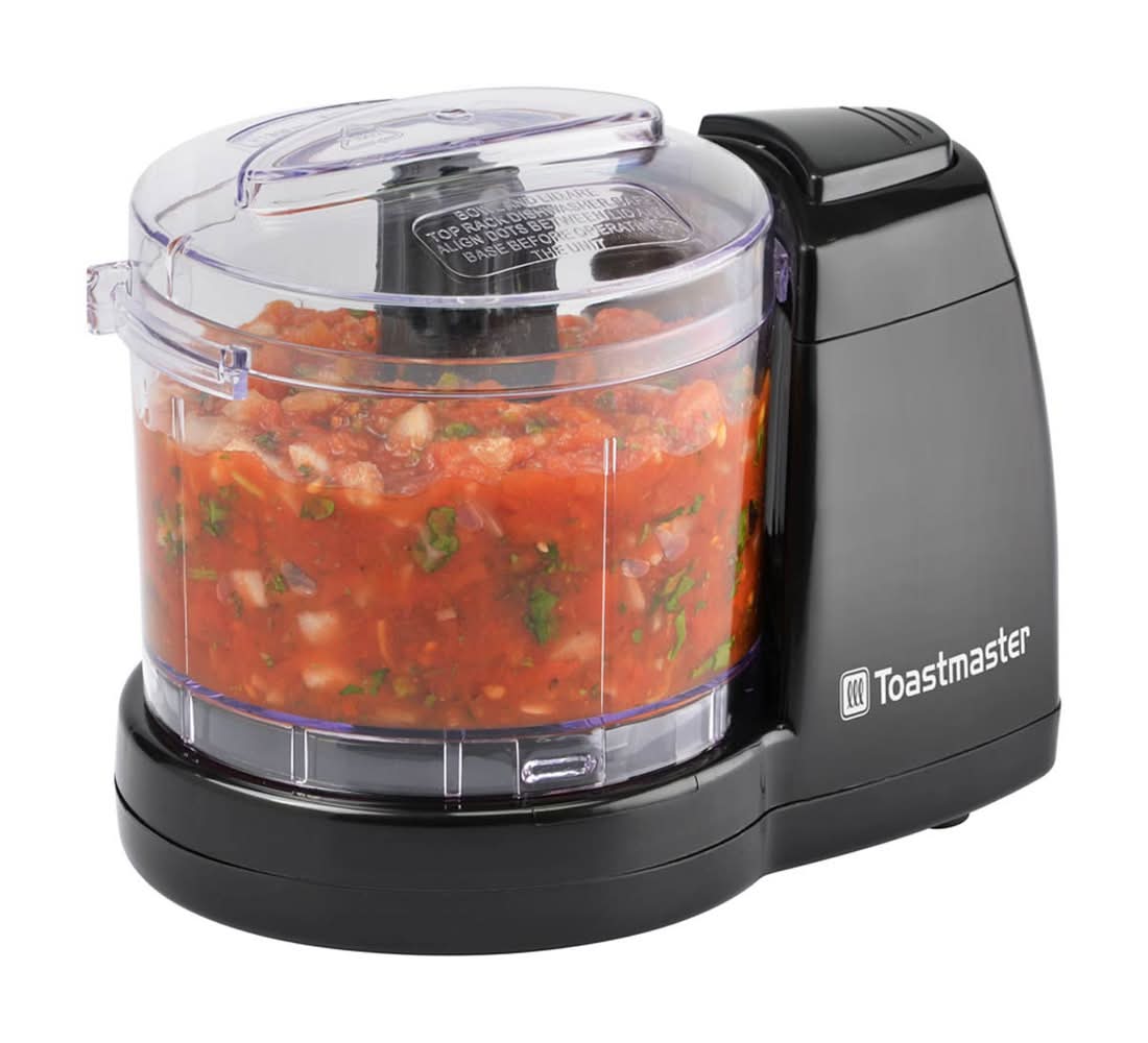 Toastmaster 1.5 Cup Mini Food Chopper Processor Model, Black