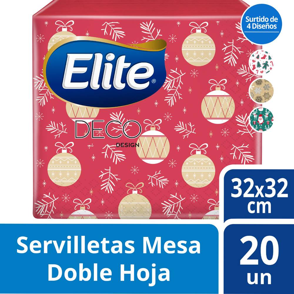 Elite · Servilleta diseño navidad (20 un)