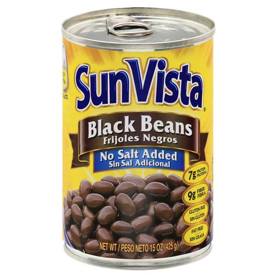 Sunvista Black Beans No Salt Added (15 oz)