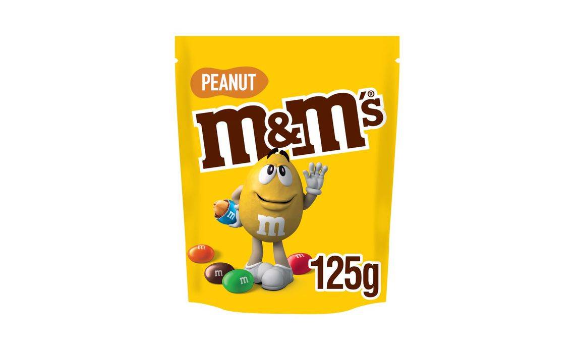 M&M's Peanut Chocolate Pouch Bag 125g (397420)