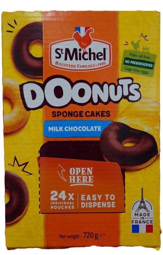 ST MICHEL CHOC COATED DOONUTS 24袋720g