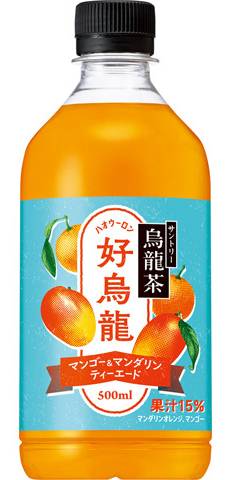 サントリー 好烏龍 マンゴー＆マンダリンティーエード ペット (500mL)