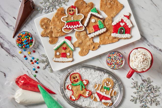 Winter Holiday Take & Decorate Cookie Kit – Gingerbread Shapes