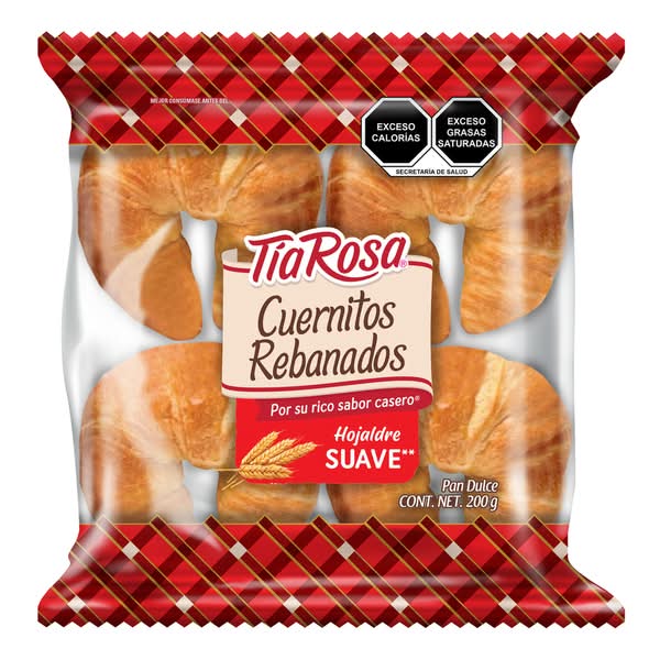 Tía Rosa · Cuernitos de hojaldre suave rebanados (2 un)