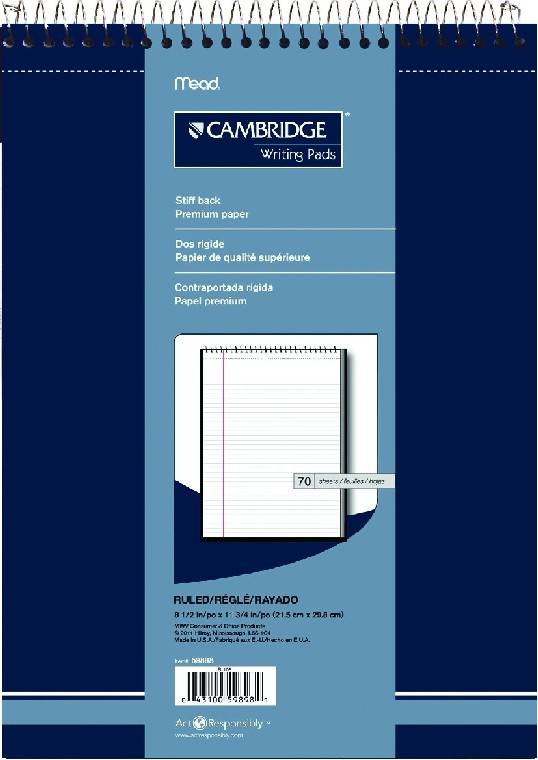 Cambridge Top Coil Notebook