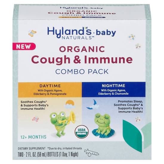 Hyland's Naturals Baby Organic Combo pack Cough & Immune Syrup (2 ct)