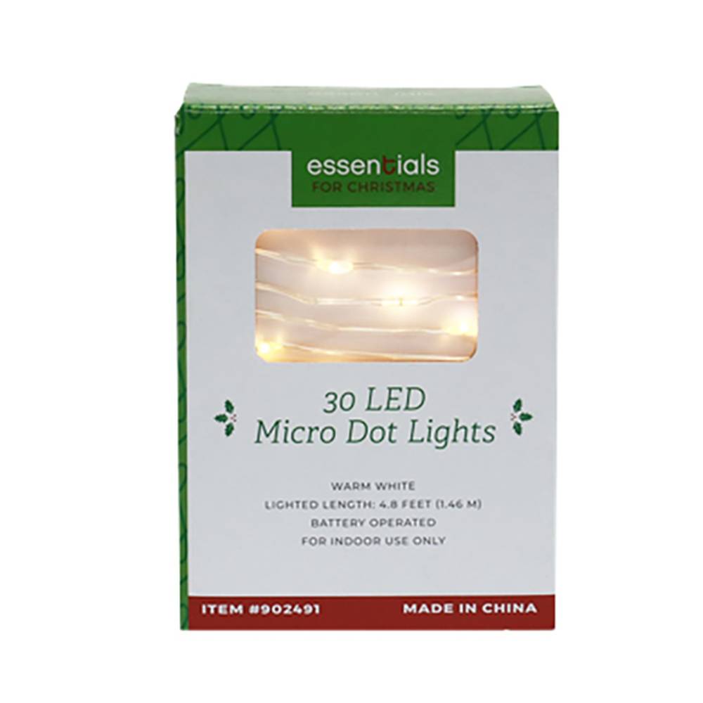 Christmas Lights Micro Dot Led White