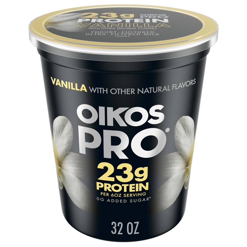 Oikos Pro Yogurt-Cultured Ultra-Filtered Milk, Vanilla (32 oz)
