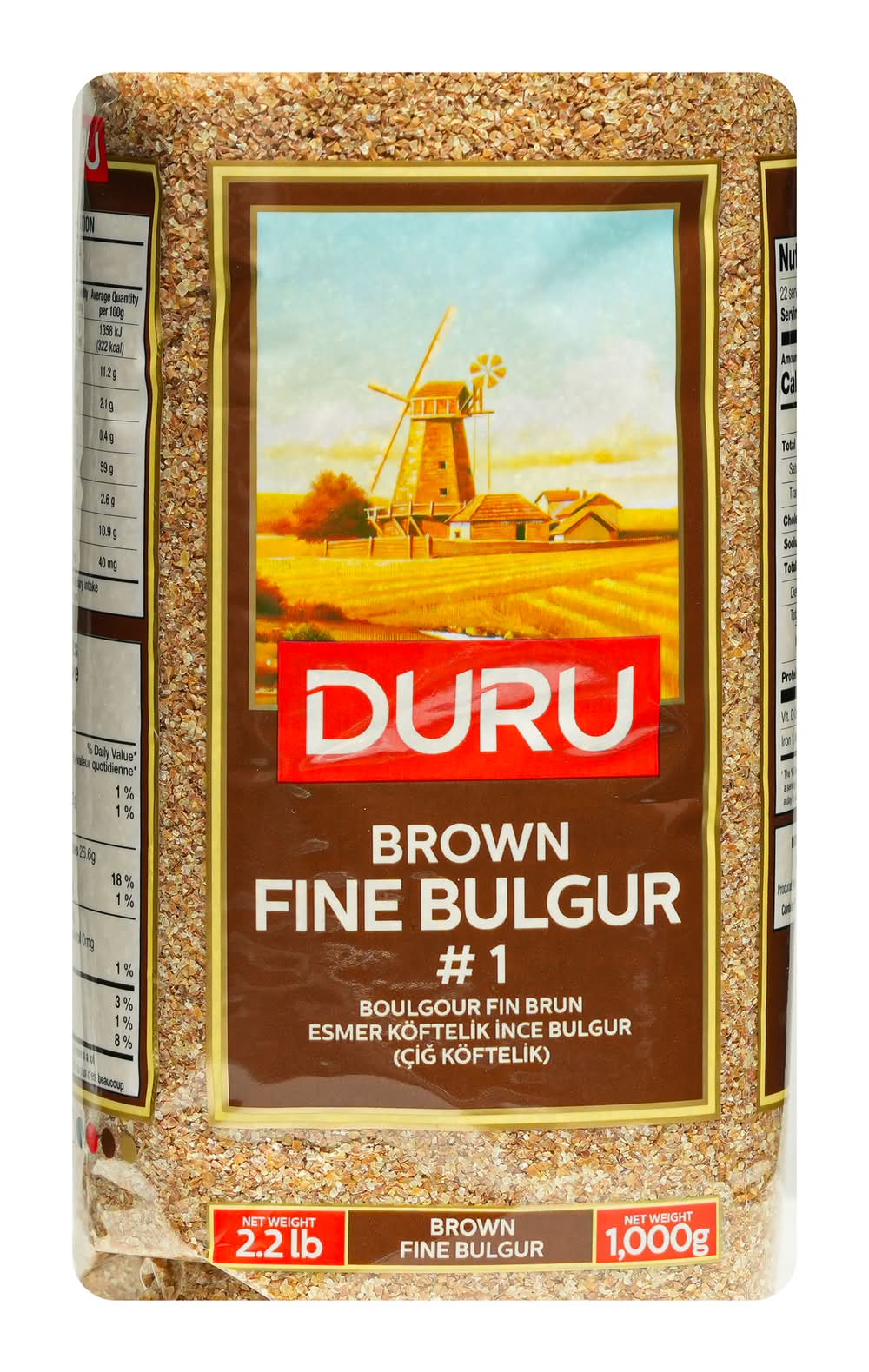 Duru Brown Fine Bulgur (1kg)