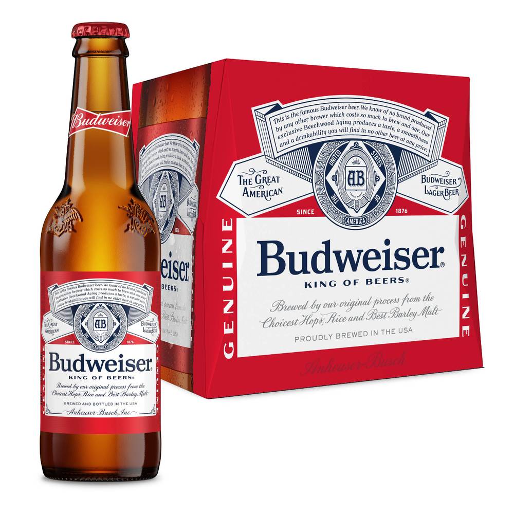 Budweiser American Lager Beer (12 x 12 fl oz)