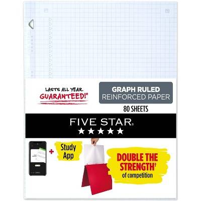 Five Star Reinforced Graph Paper (8.5" x 11")