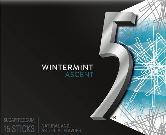 5 Gum Wintermint Ascent Sugarfree Gum (15 ct)