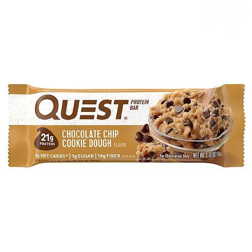 Quest Nutrition Chocolate Chip Cookie Dough Flavored Protein Bar - 2.12 oz