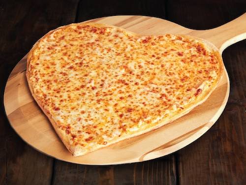 Heart Shaped Pizza