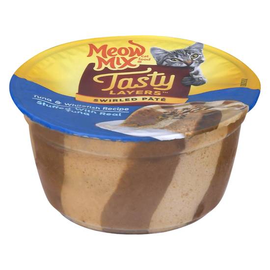 Meow Mix Tasty Layers Swirled Pate Cat Food (2.8 oz)