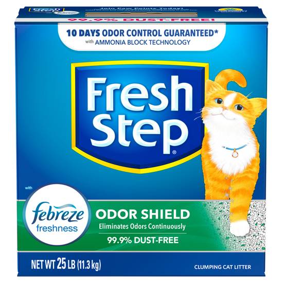 Fresh Step Febreze Odor Shield Clumping Cat Litter (25 lbs)