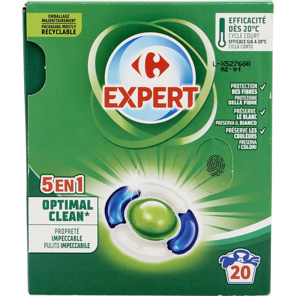 Carrefour Expert - Lessive liquide 5 en 1 de 20 lavages (20 x 21g)