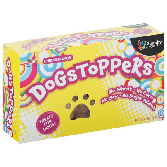 Spunky Pup Dogstoppers Cheese Flavor Treats For Dogs