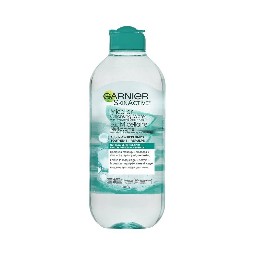 Garnier Skinactive Micellar Cleansing Water All-In-One + Replumps (400 g)