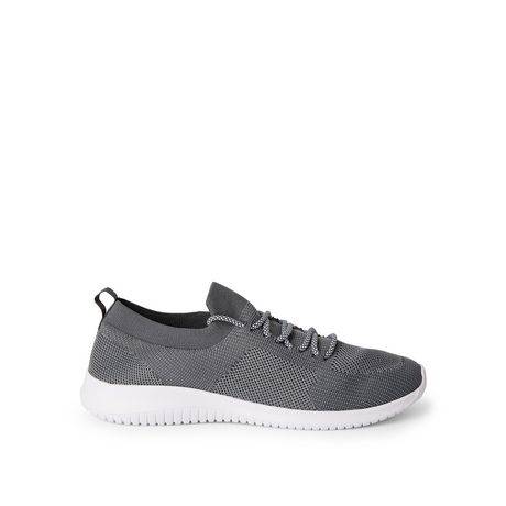 Athletic Works Men''S Knit Sneakers (Color: Grey, Size: 9)