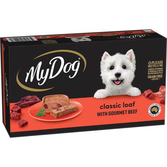 My Dog Classic Loaf With Gourmet Beef 24x100g Wet Dog Food 24 pack