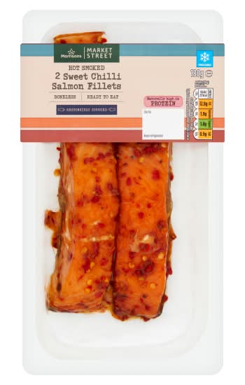 Morrisons Market Street Sweet Chilli Hot Smoked Salmon Fillets (2 pack)