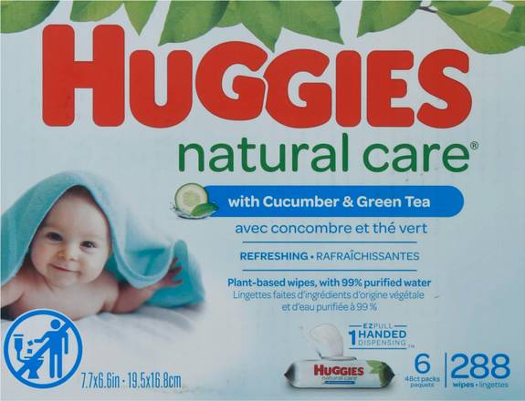 Huggies Natural Care Refreshing Wipes With Cucumber & Green Tea (288 ct)