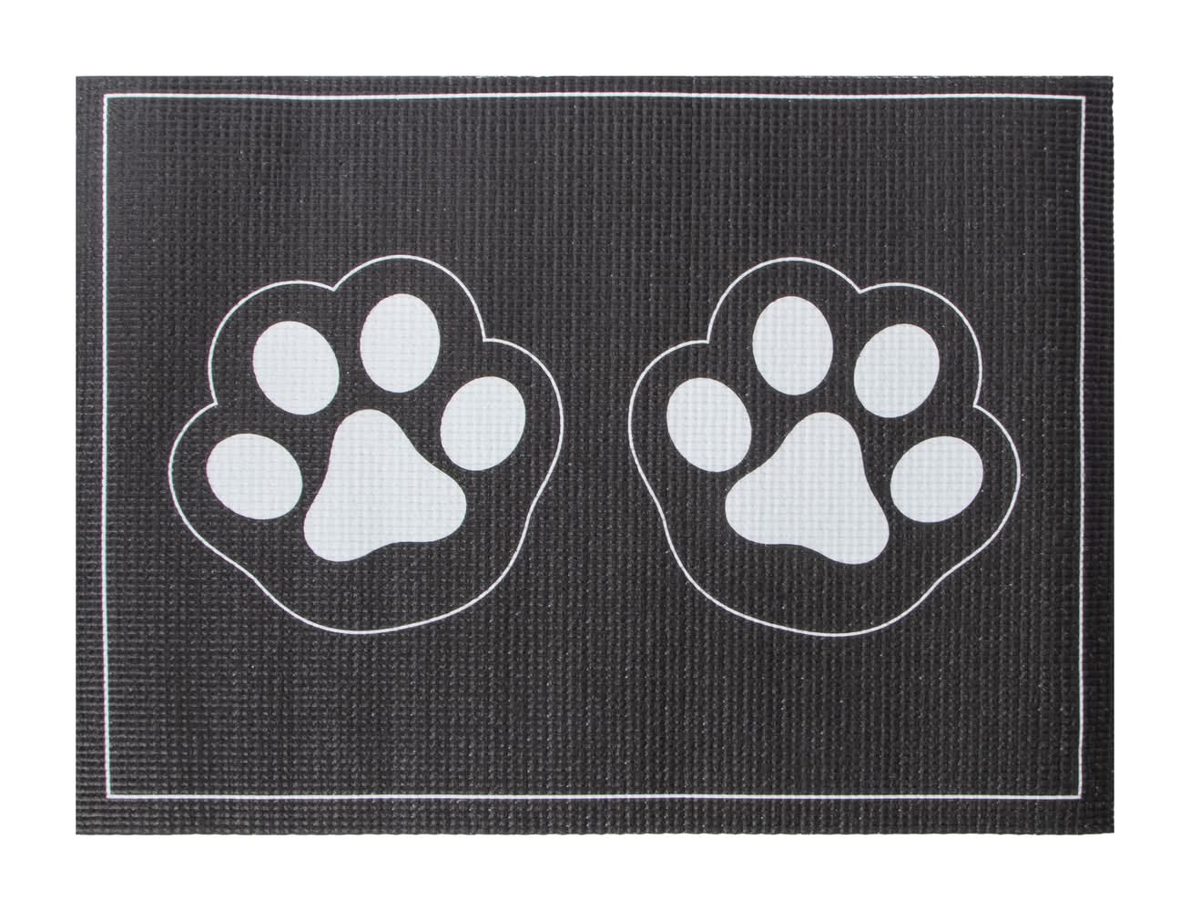 Pet Placemat Black Paw Prints