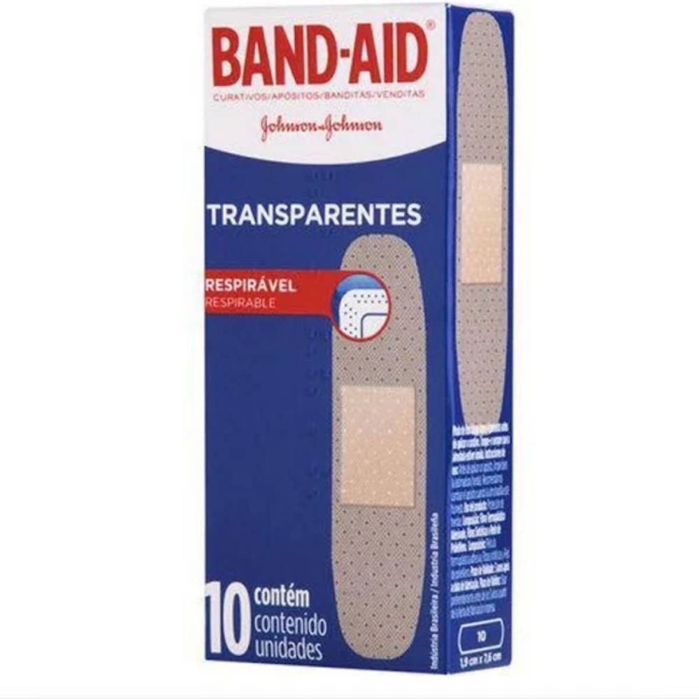 Band-aid curativo transparente respirável