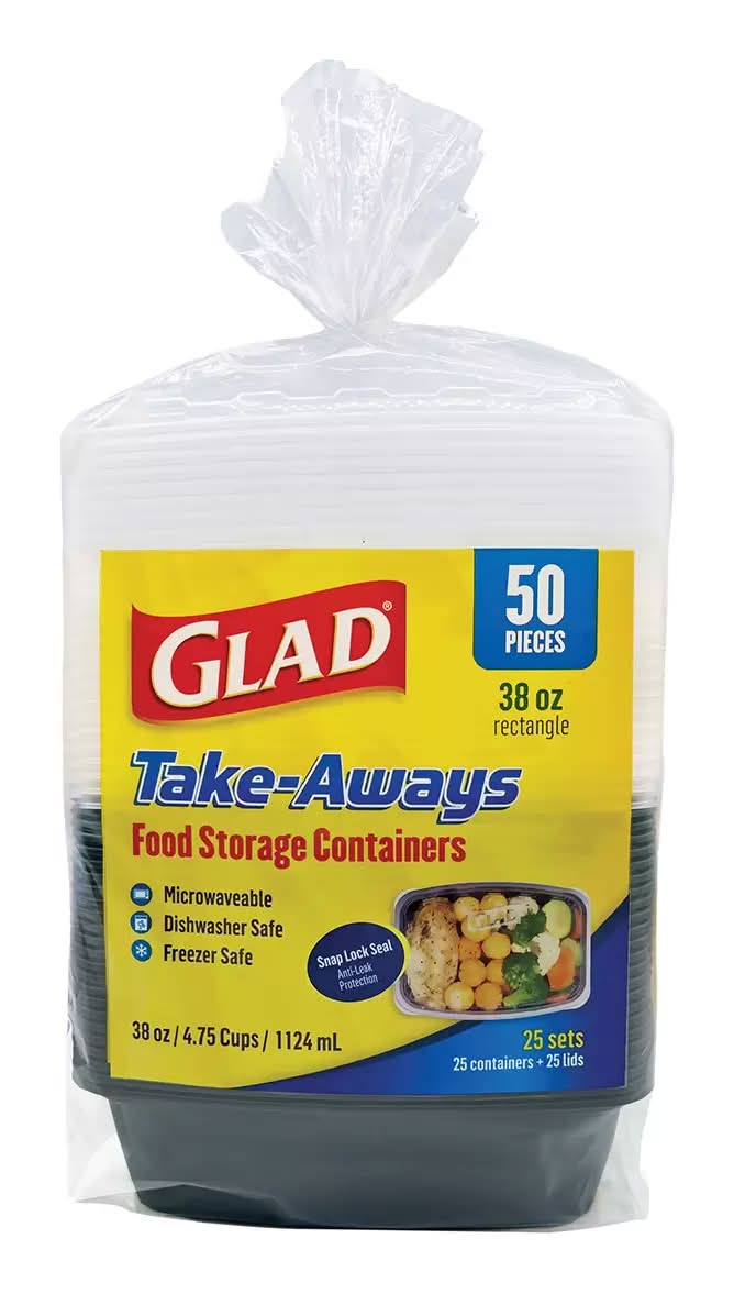 Glad · Contenedores para alimentos (50 un) (50 un)