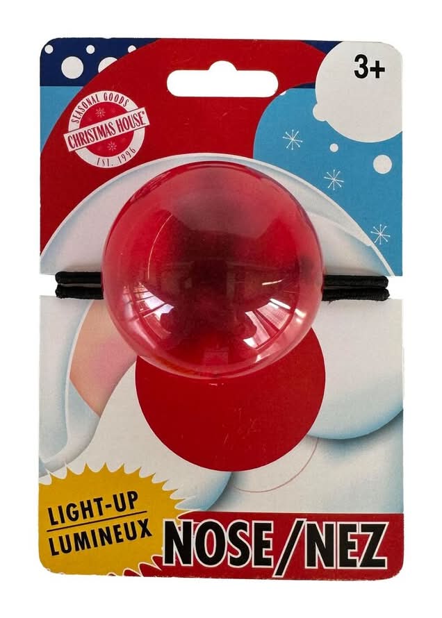 Christmas House Light Up Nose For Ages 3+ Years