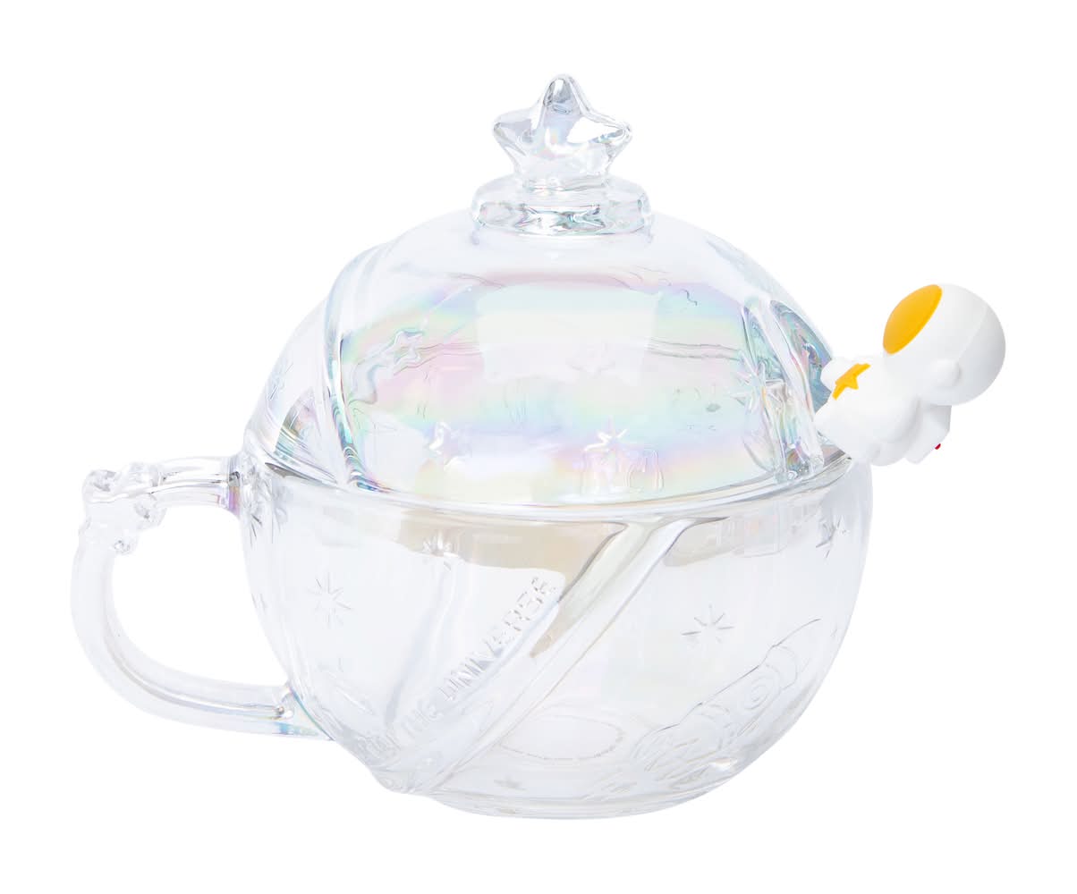 Room 2 Room Glass Planet Mug With Spoon 9.5 oz