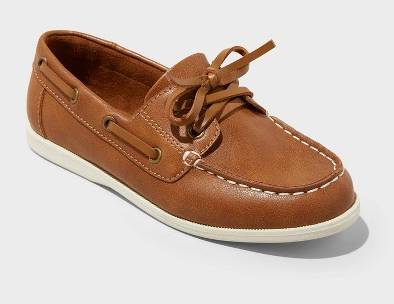 Cat & Jack Kids' Easton Boat Shoes, 13, Cognoc